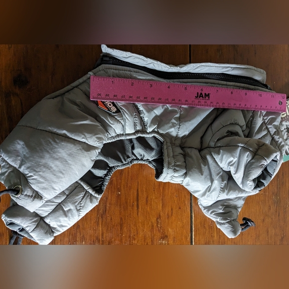 DOG HELIOS 'Thunder-Crackle' Full-Body Bodied Waded-Plush Adjustable XS grey - Picture 3 of 13